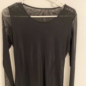 Sheer black long sleeve